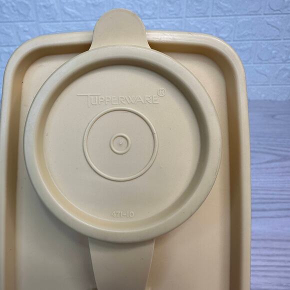 Vtg Tupperware Store N Pour Cereal Keeper Flip Top Medium 469-A w/ Lid 471-10 - Picture 7 of 9